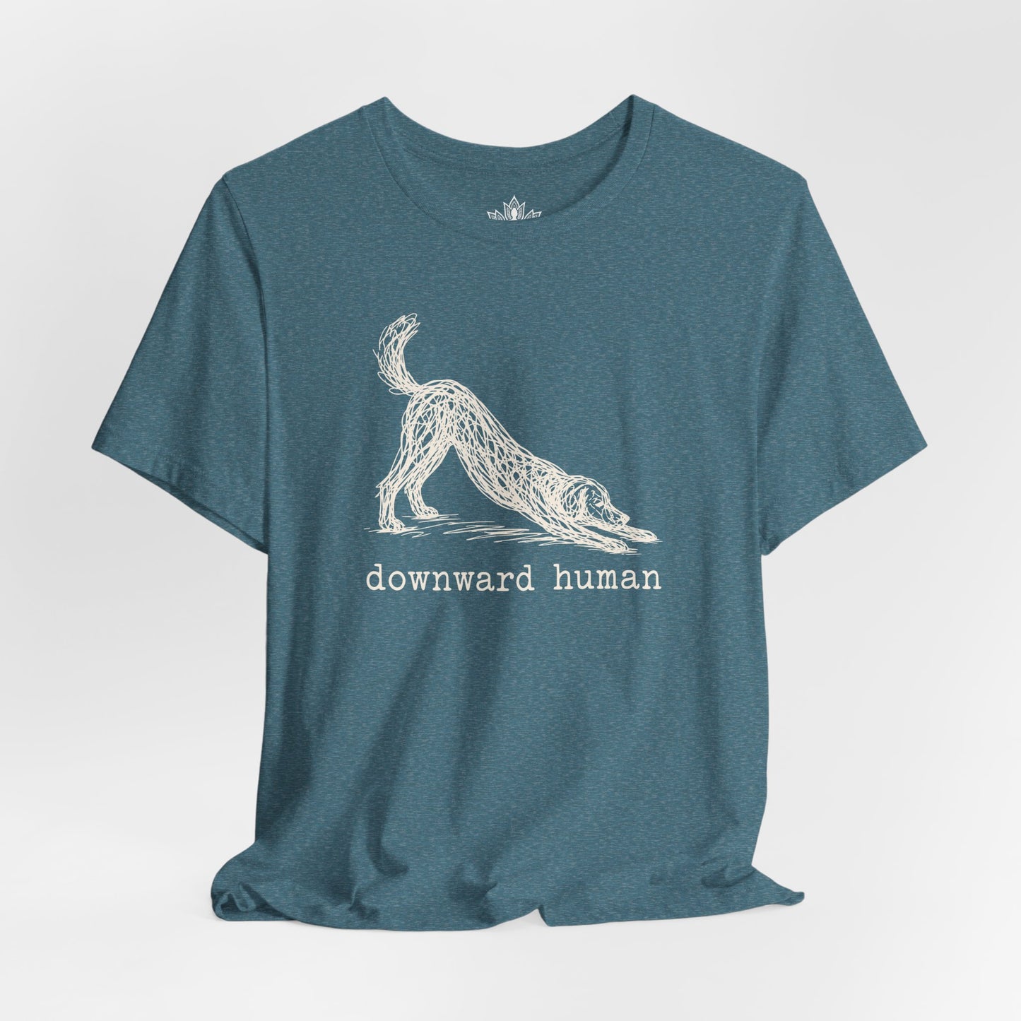 Line Art Downward Human Men Tee