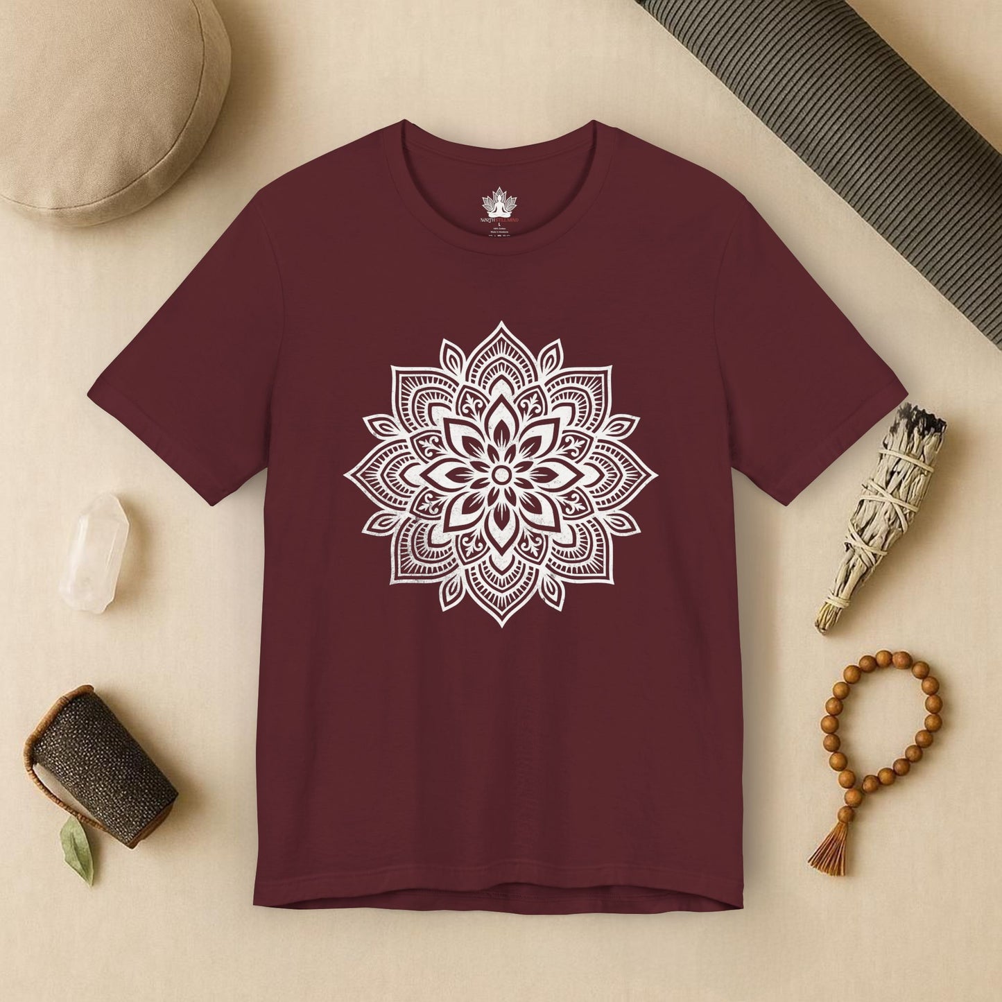 Spiritual Boho Mandala - Yoga Sacred Geometry Tee