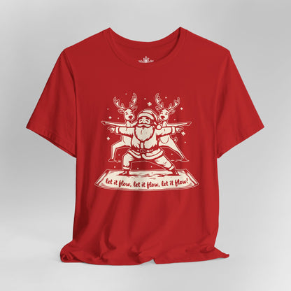 Let It Flow Santa Tee