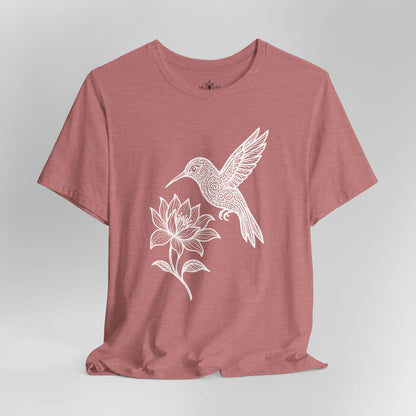 Hummingbird Lotus – Mandala Nature Tee