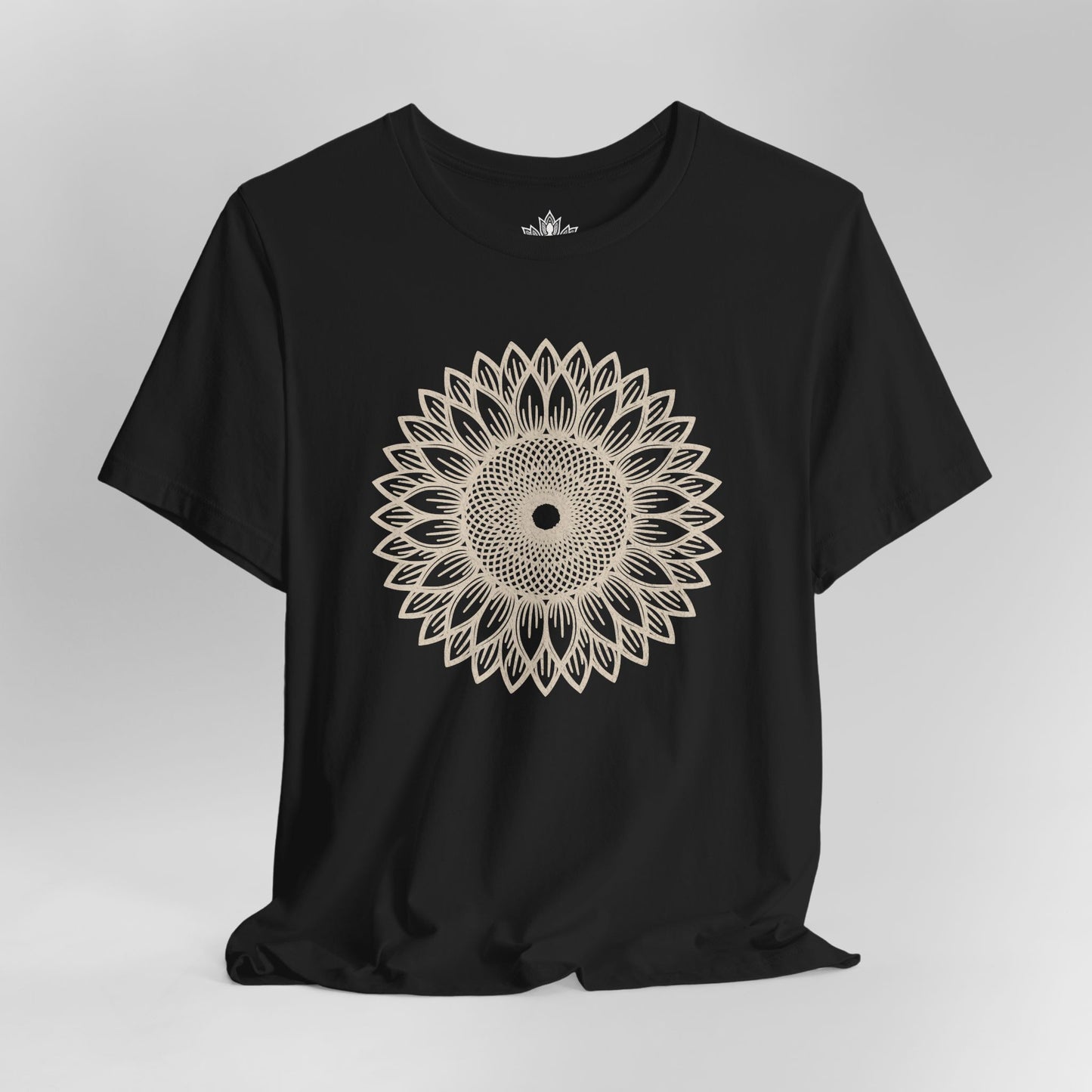 Sunflower Mandala – Geometric Mindful Tee