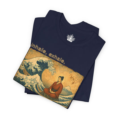 Inhale Exhale Japanese Wave Men Tee