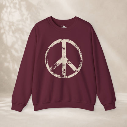 Vintage Peace Symbol Sweatshirt
