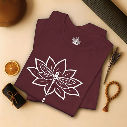 Peace Lotus Dragonfly – Mindful Nature Tee