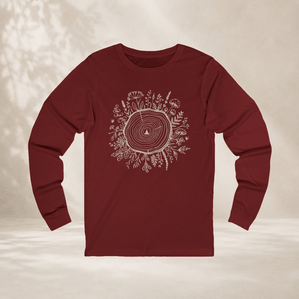 The Quiet Center Botanical Long Sleeve Tee