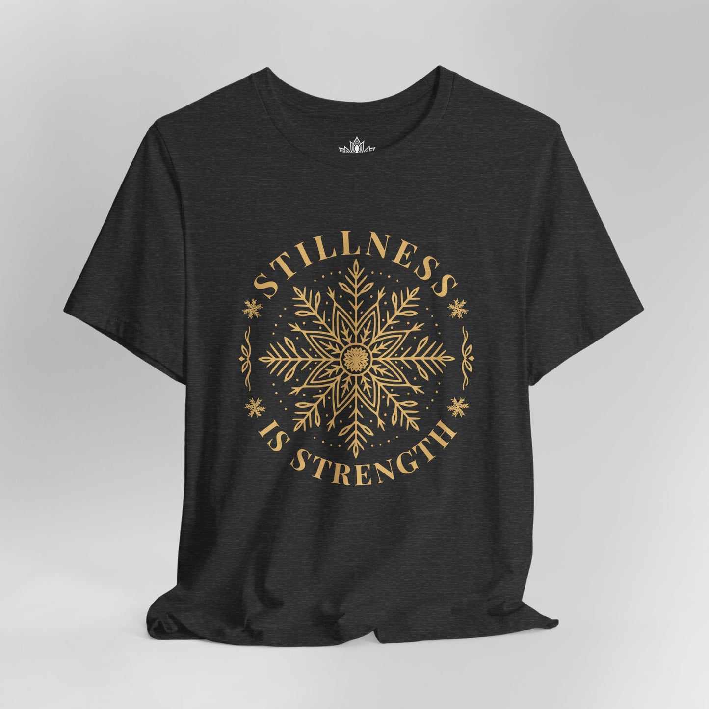 Golden Winter Mandala - Stillness is Strength Tee