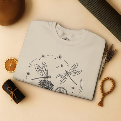 Go With The Flow Delicate Dragonflies Sweatshirt