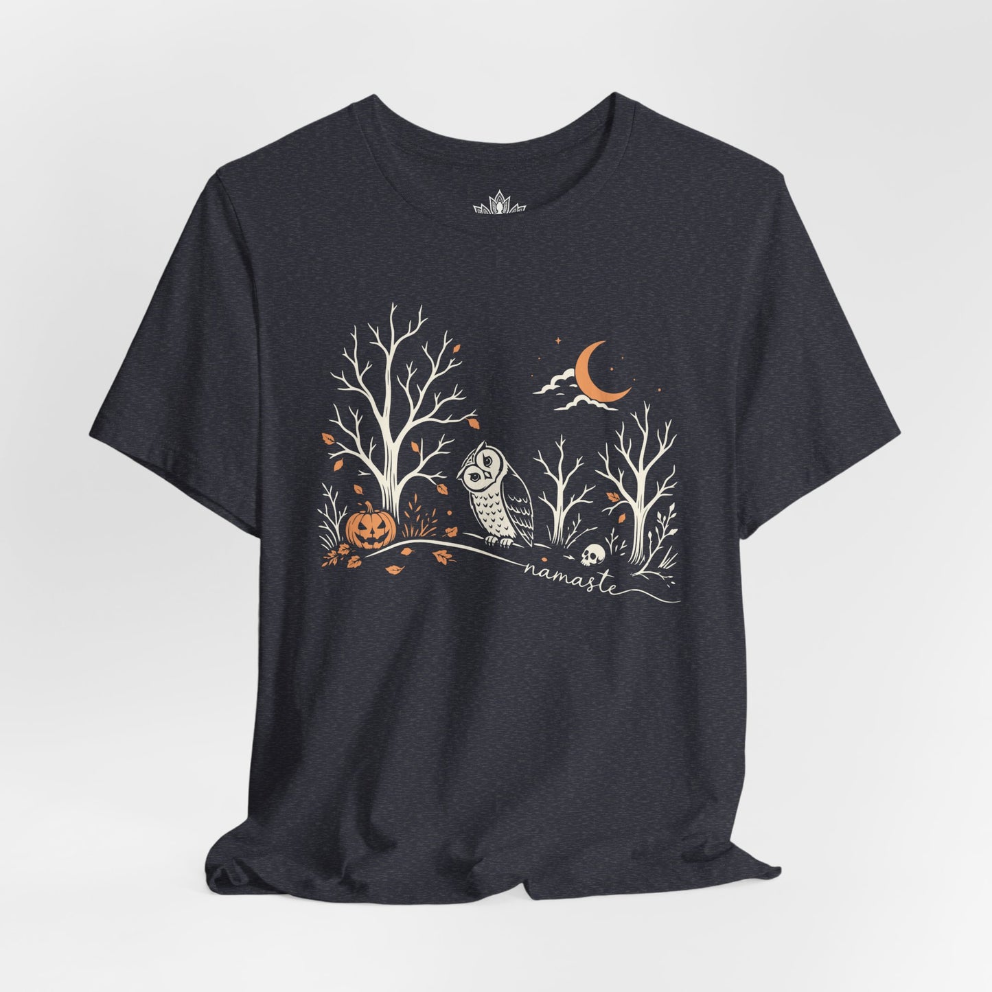 Namaste Forest Owl Halloween Edition Tee