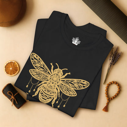 Bee Kind Mandala – Mindful Boho Yoga Tee