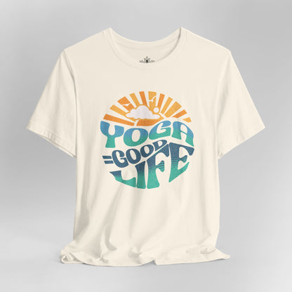 Yoga = Good Life - Happy Vintage Tee