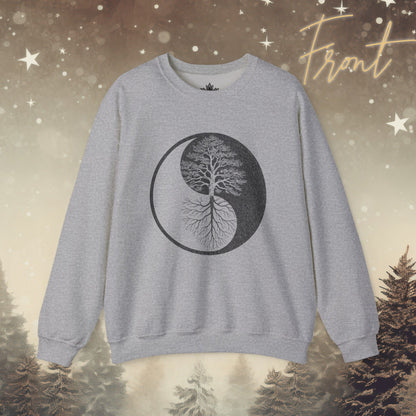 Yin Yang Tree - Mirrored Roots Sweatshirt