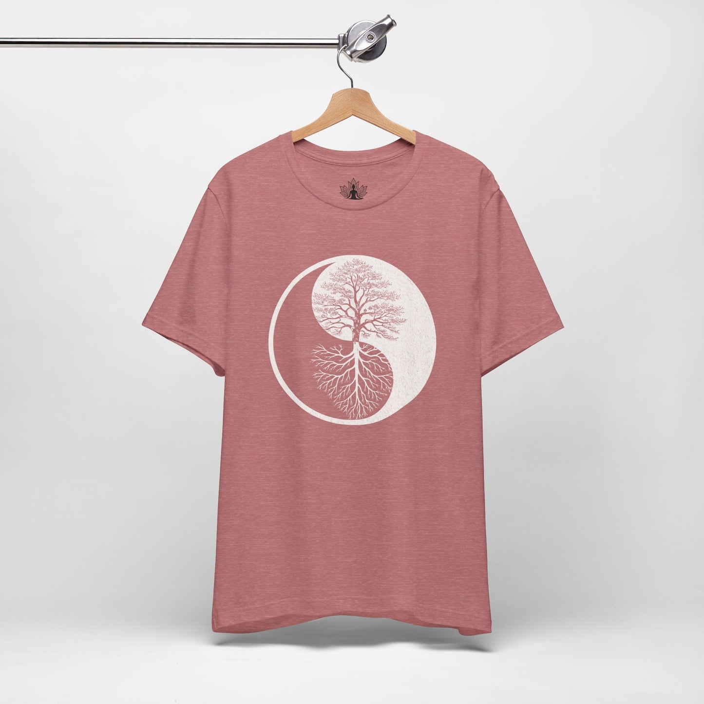 Yin Yang Tree of Balance - Spiritual Nature Men Yoga Tee