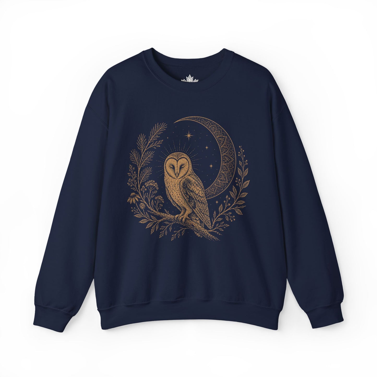 Barn Owl Mandala Moon Sweatshirt