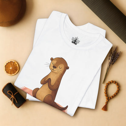 Peaceful Otter – Mindful Lotus Pose Tee