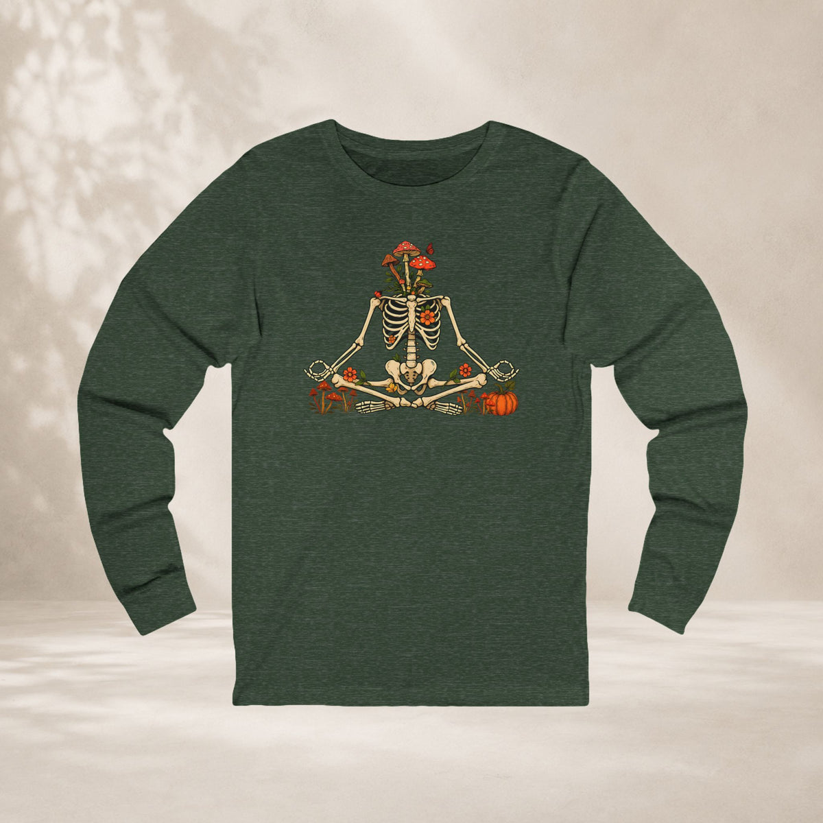Skeleton Meditation Long Sleeve Tee