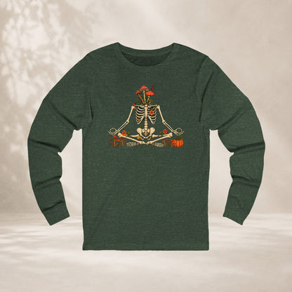 Skeleton Meditation Long Sleeve Tee