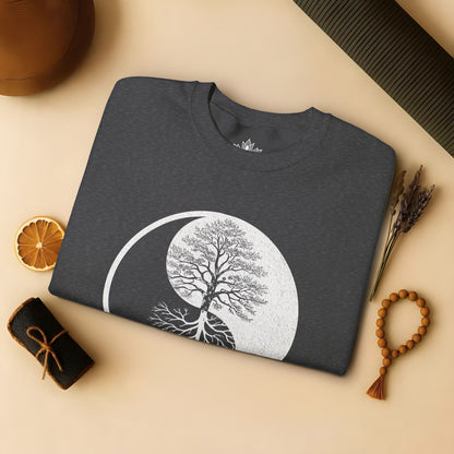 Yin Yang Tree - Mirrored Roots Sweatshirt