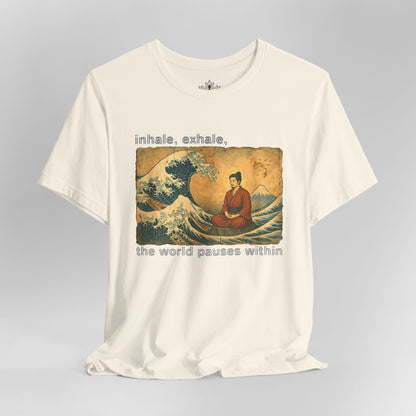 Inhale Exhale Japanese Wave Men Tee