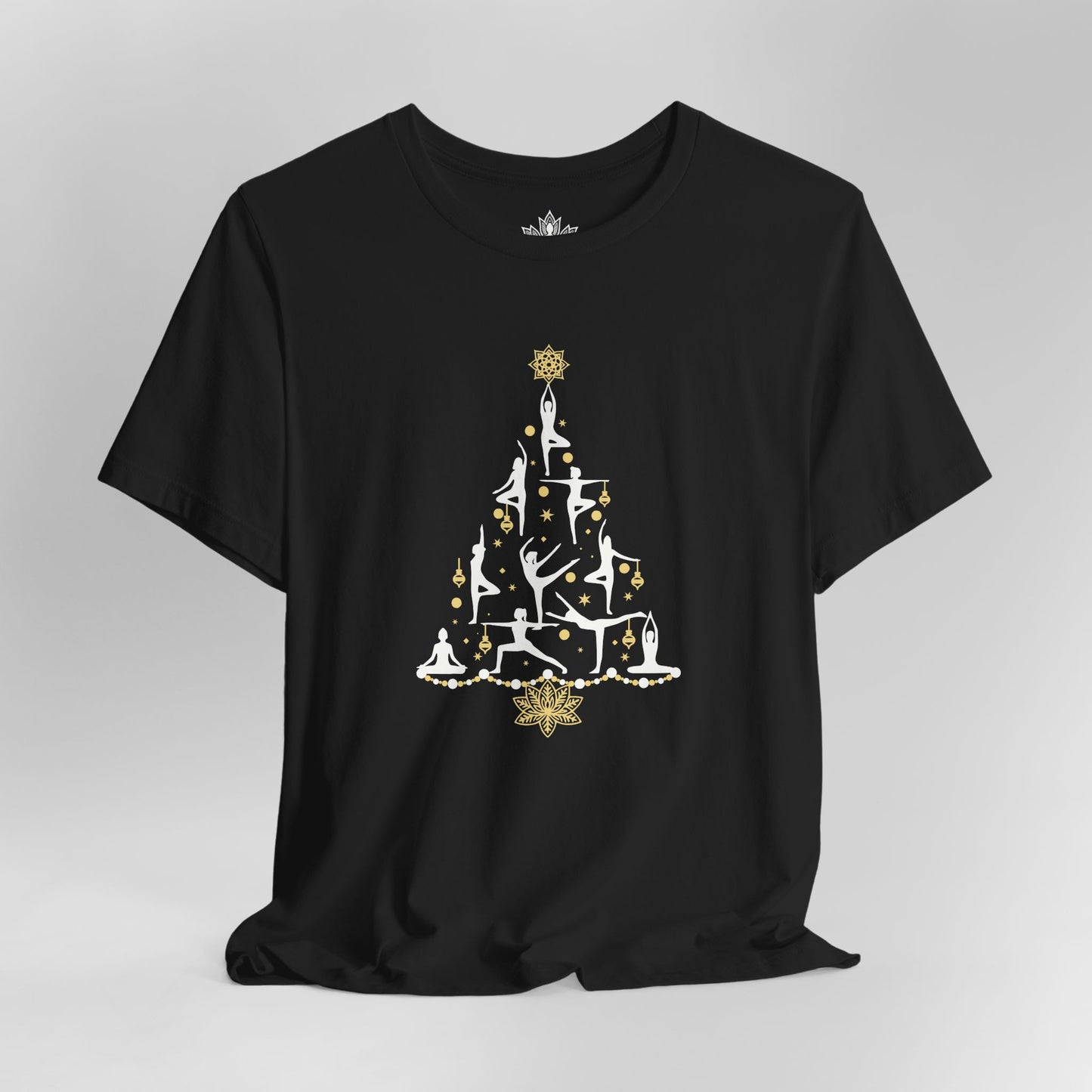 Yoga Poses Christmas Tree – Mindful Holiday Tee