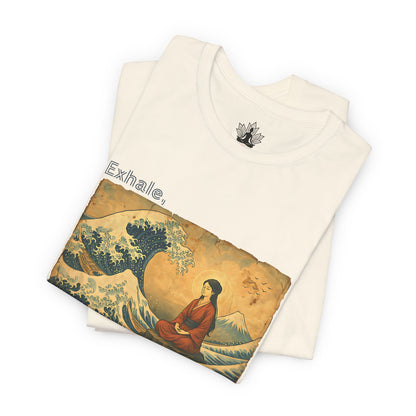 Exhale – Mindful Japanese Wave Men Tee