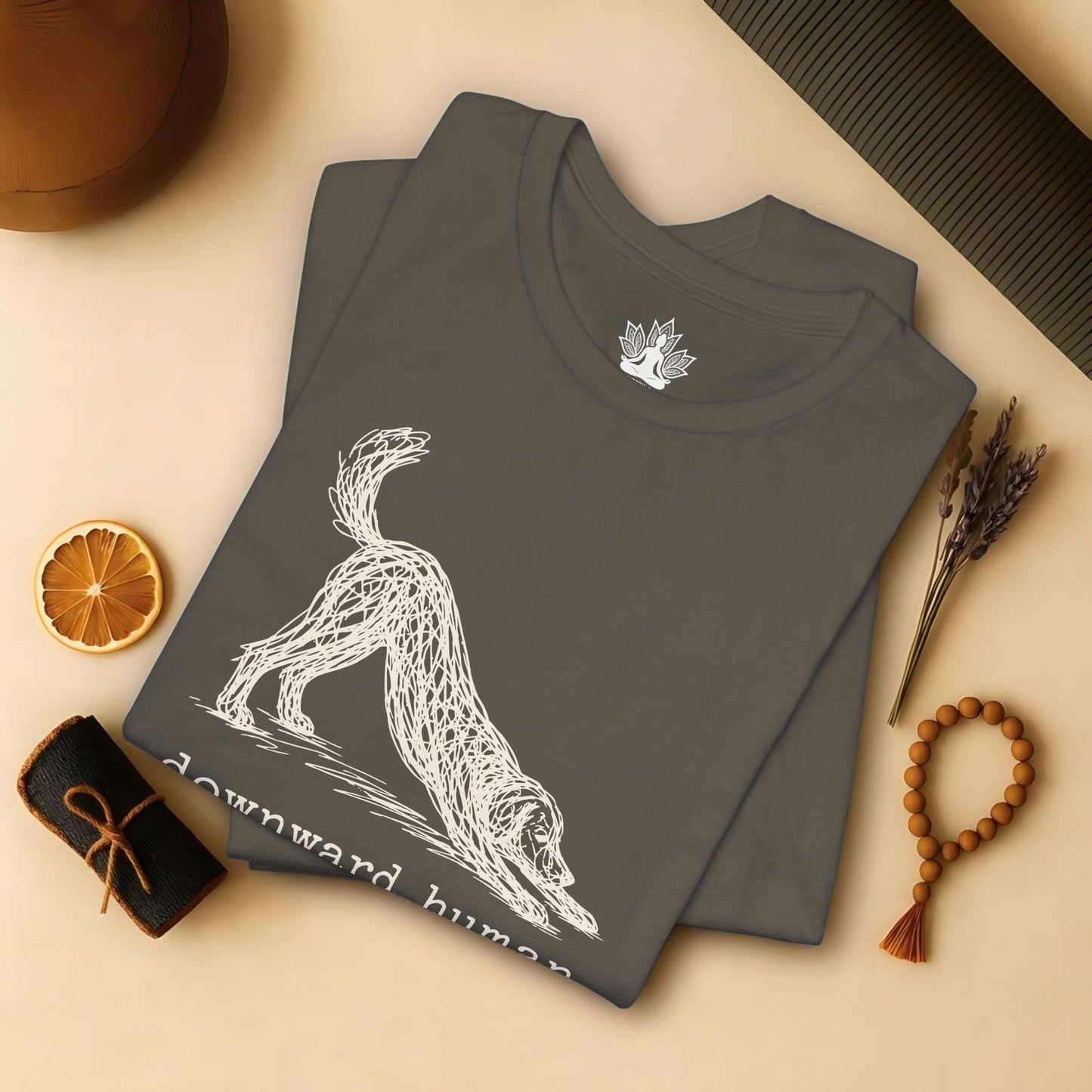 Line Art Downward Human Tee