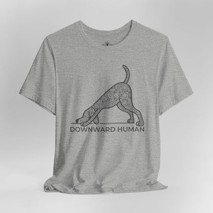 Downward Human – Mandala Dog Yoga Tee