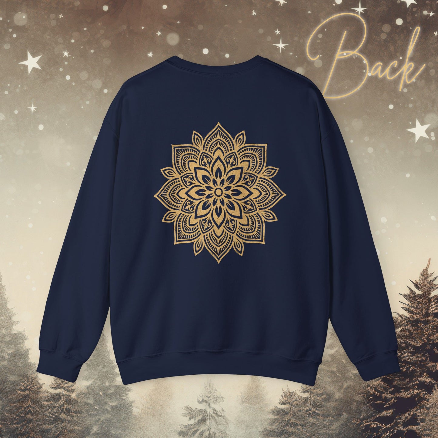 Cozy Breathe Sweatshirt - Mandala Back Print