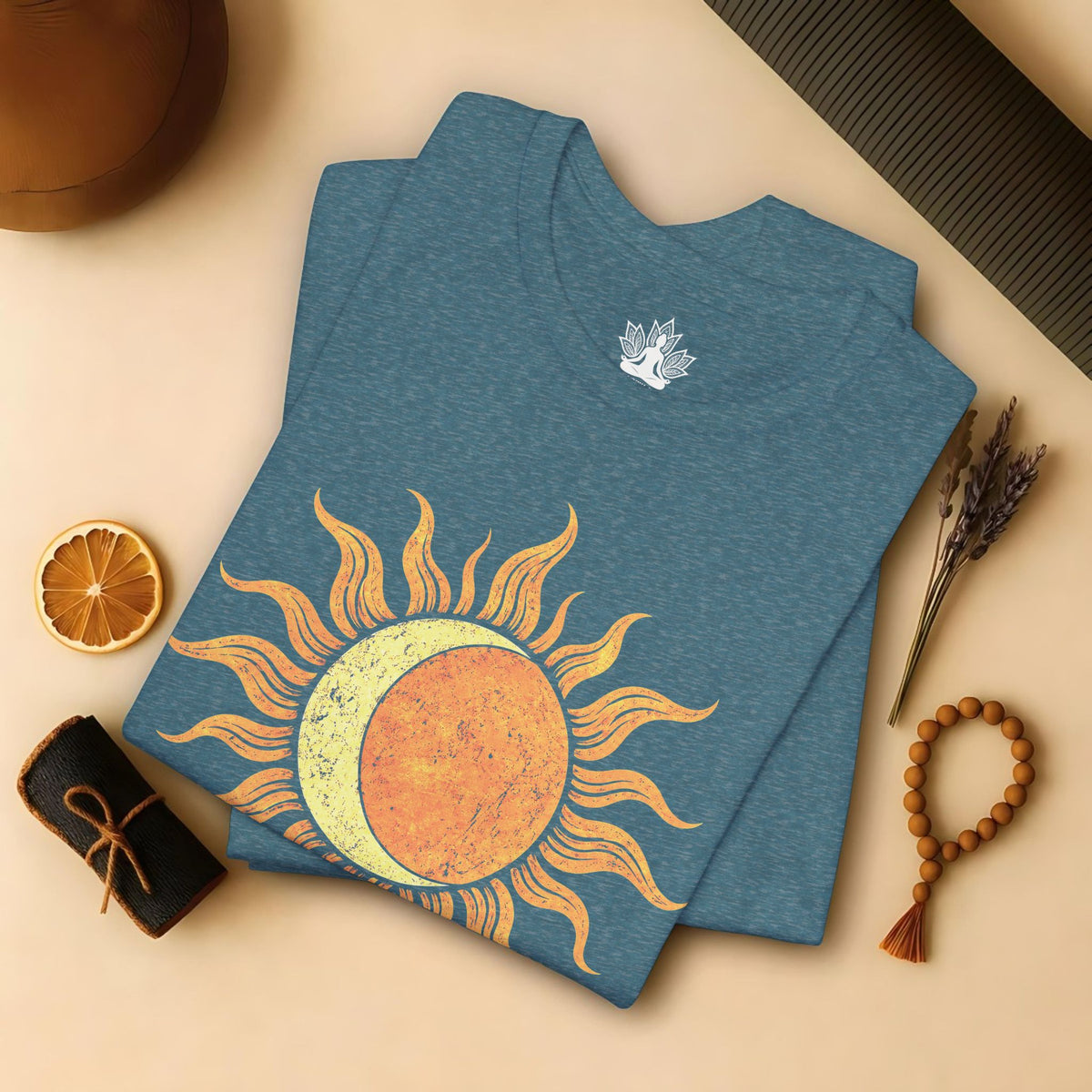 Celestial Balance Sun & Moon Boho Tee