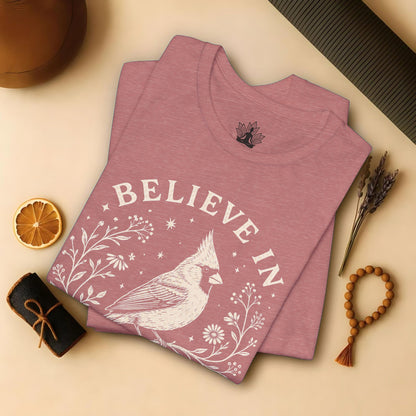 Believe In Good Cardinal Bird Tee