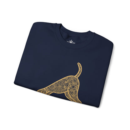 Sweat-shirt Downward Human - Mandala Dog