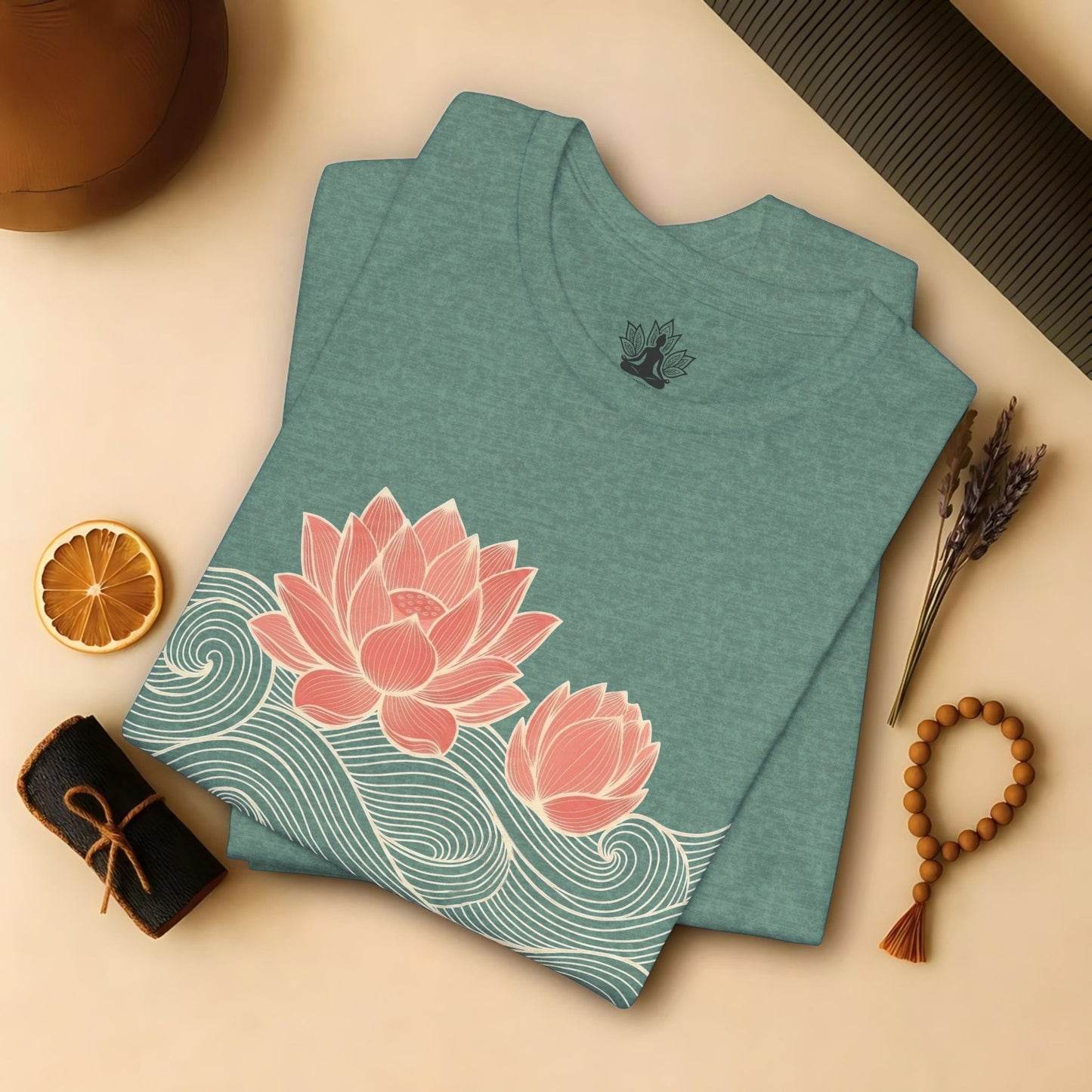 Lotus Bloom & Retro Waves Tee