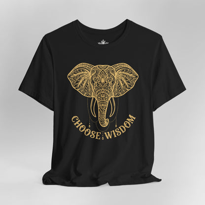 Elephant Mandala Art – Choose Wisdom Tee