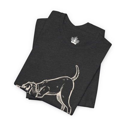 Downward Human – Funny Yoga Dog Vintage Tee