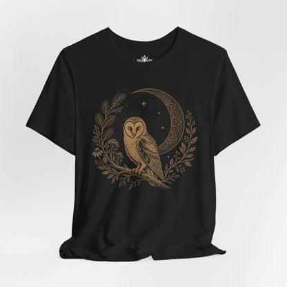 Barn Owl Mandala Moon Tee
