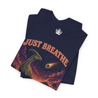 90s Dinosaurs Just Breathe Men Tee