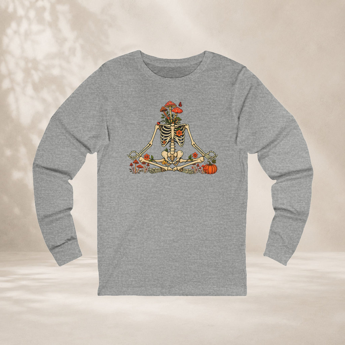 Skeleton Meditation Long Sleeve Tee
