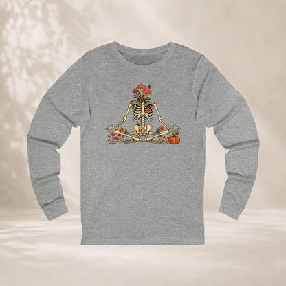 Skeleton Meditation Long Sleeve Tee
