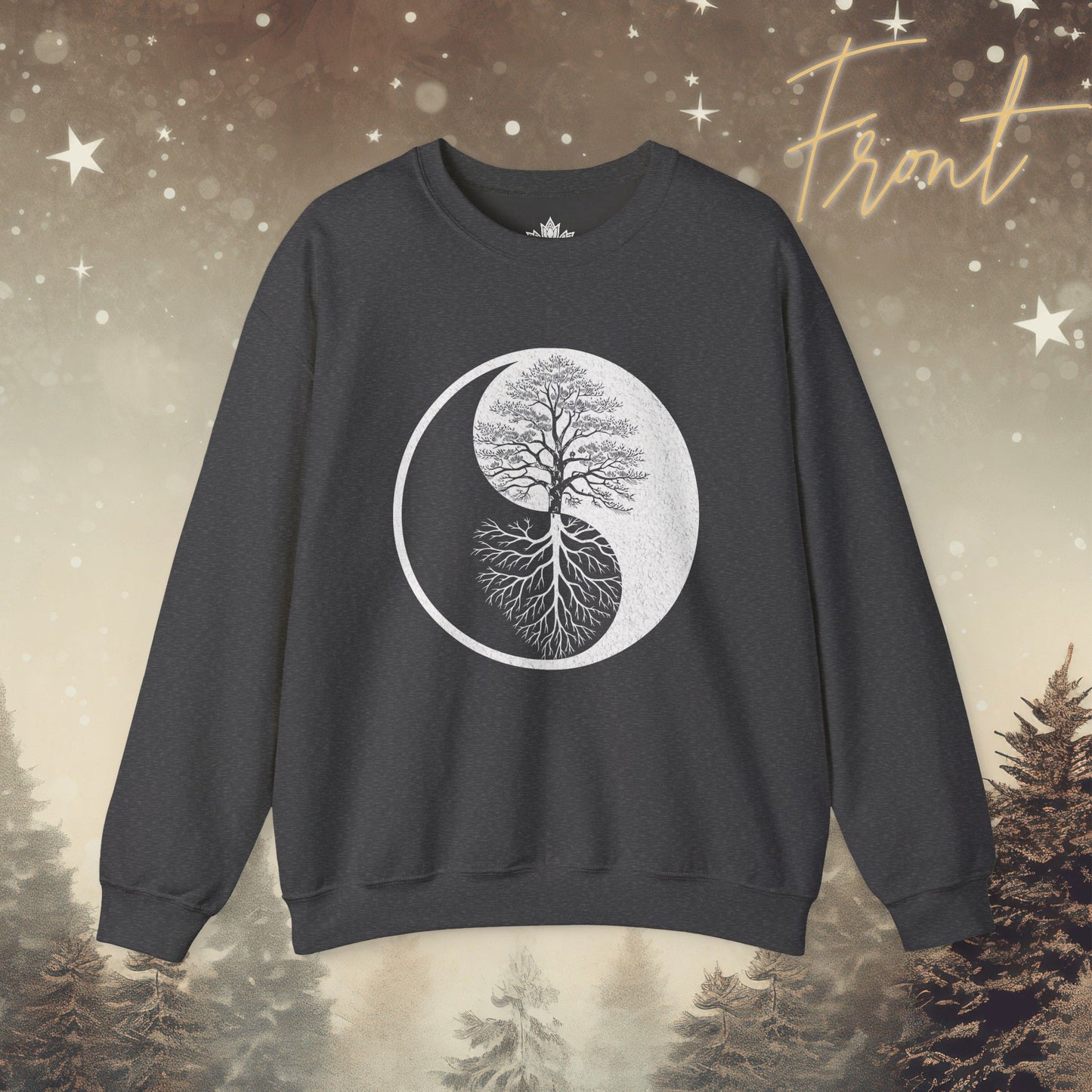 Yin Yang Tree - Mirrored Roots Sweatshirt