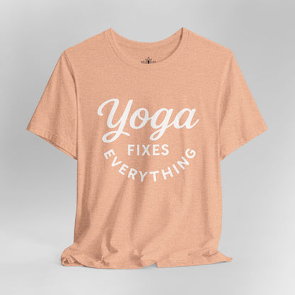 Yoga Fixes Everything – Minimalist Yoga Graphic Tee
