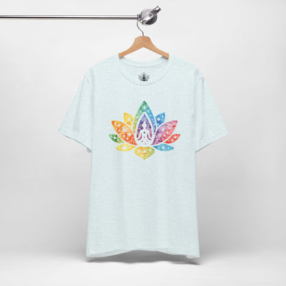 Lotus Pride – Cosmic Rainbow Men Tee