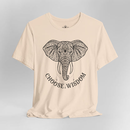 Elephant Mandala Art – Choose Wisdom Tee