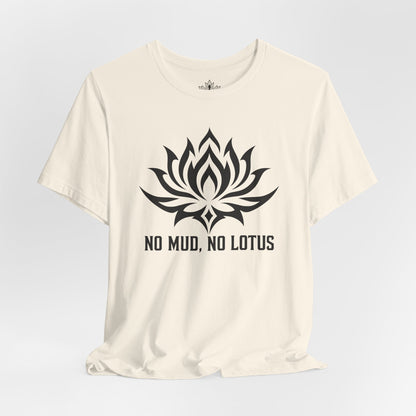 No Mud, No Lotus Tribal Art Men Tee