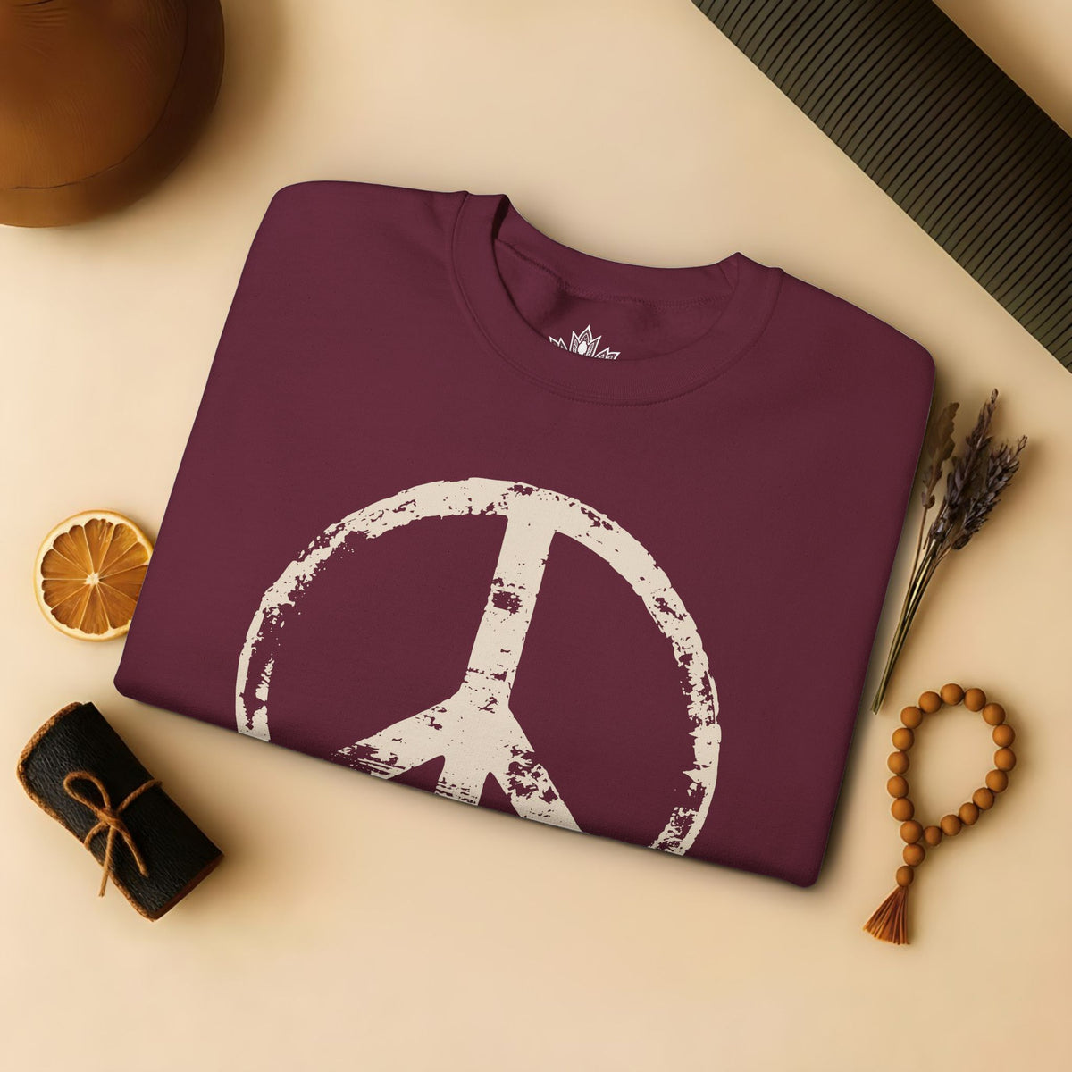 Vintage Peace Symbol Sweatshirt