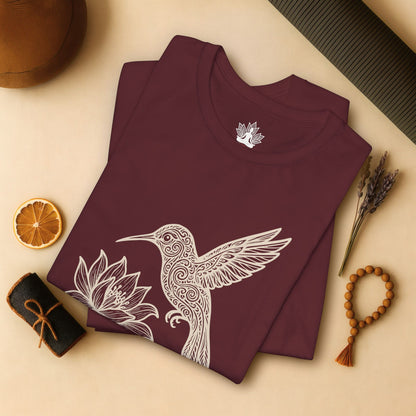 Hummingbird Lotus – Mandala Nature Tee