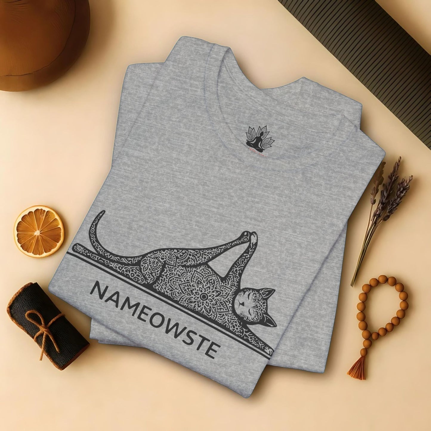 Nameowste Mandala Cat Tee