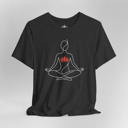 Lotus Heart – Minimalist Yoga Tee