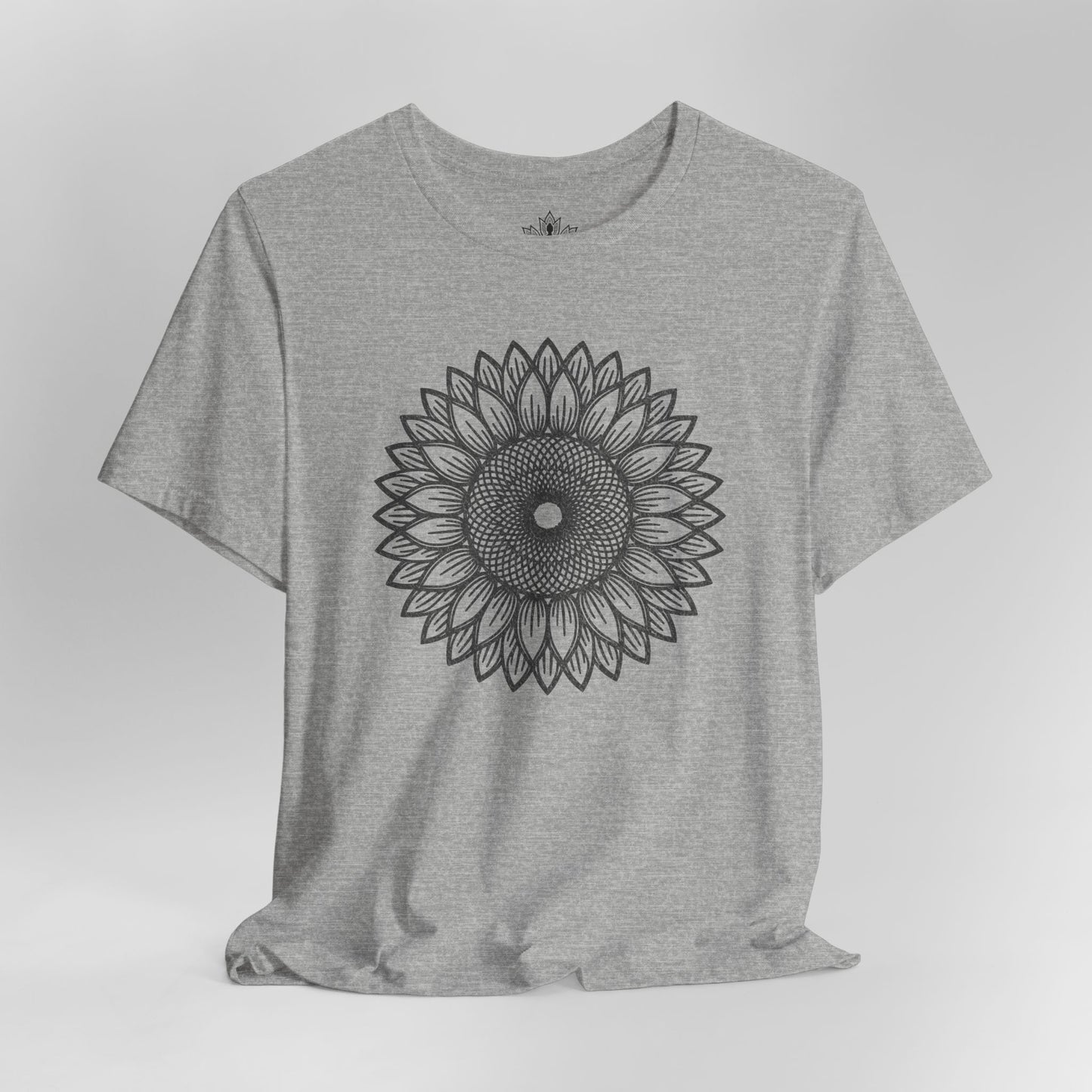 Sunflower Mandala – Geometric Mindful Tee