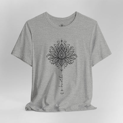 Breathe Lotus Mandala - Mindful Yoga Tee