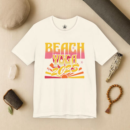 Beach Sunrise – Retro Yoga Retreat Tee