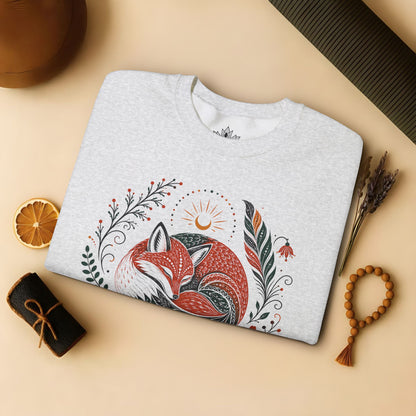 Boho Fox & Feathers Sweatshirt